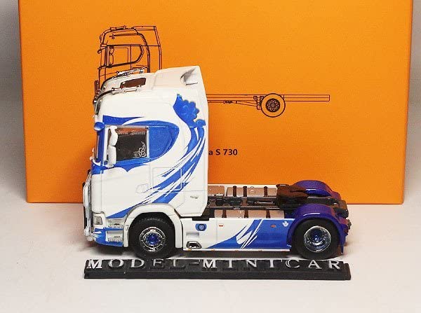 Amazon | △超希少！White Blue！GCD 1/64 Scania S730 トラック