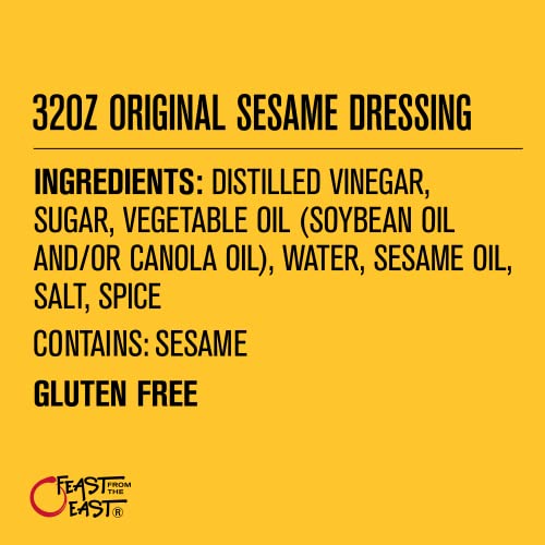 Image of Feast From The East Sesame Dressing | Original, 32 Fl Oz (Pack of 6)