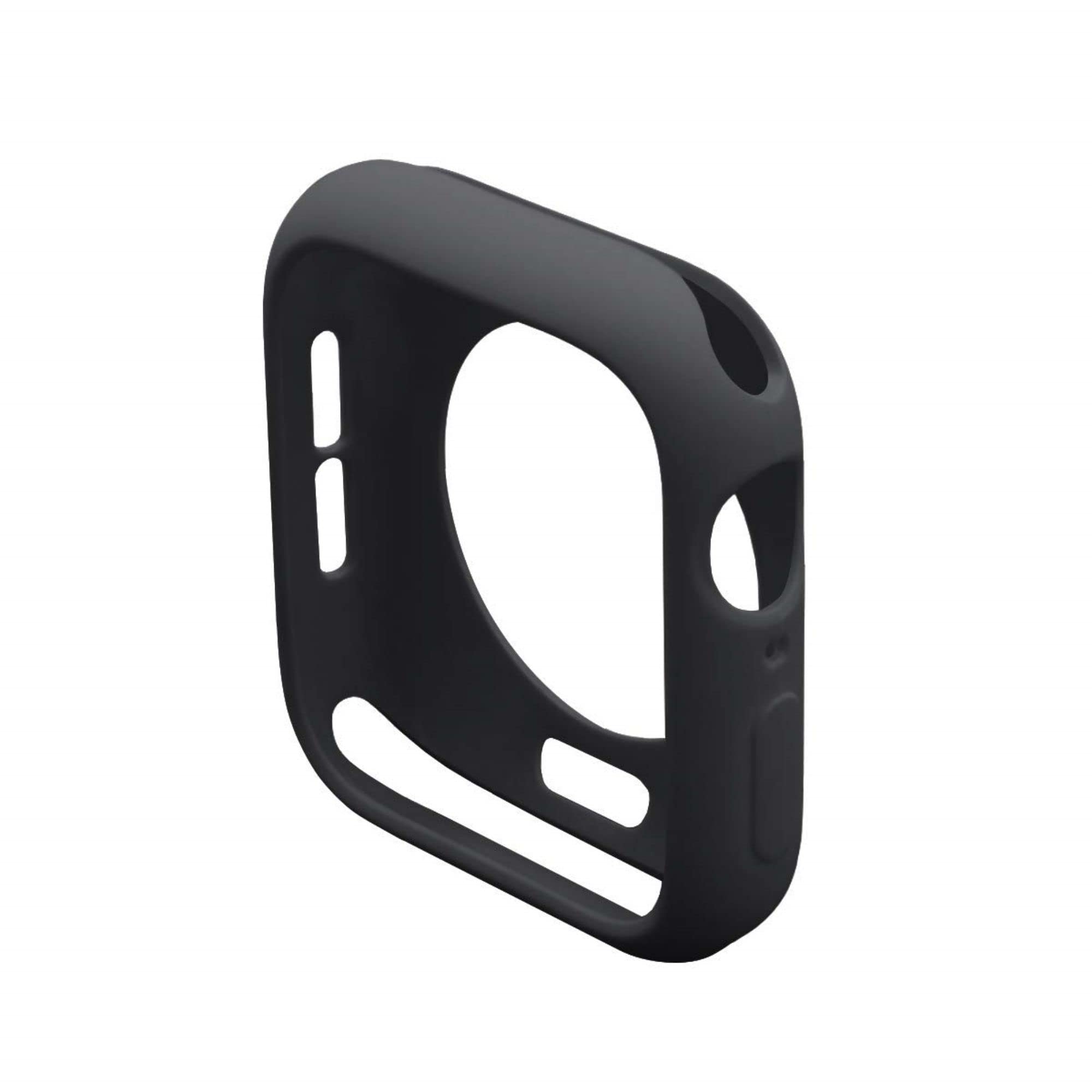 Compatible with Apple Watch Series SE 6/5/4, 42 mm, ultra-thin, soft, shock-resistant TPU bumper case. Black - Image 2