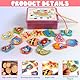 Victse Holzspielzeug Angelspiel, Spiele Montessori Kinder 2 Jahre magnetisches Angelspiel, Kinder aus Holz, Lernspielzeug, Kinderspiele für Entwicklung (Rosa)