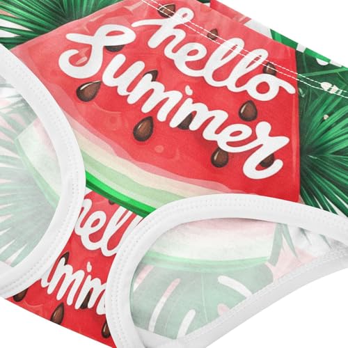Cotton Girls Underwear Toddler Vibrant Summer Watermelon Panties for Girl Florals Briefs Girls Undies 2t4