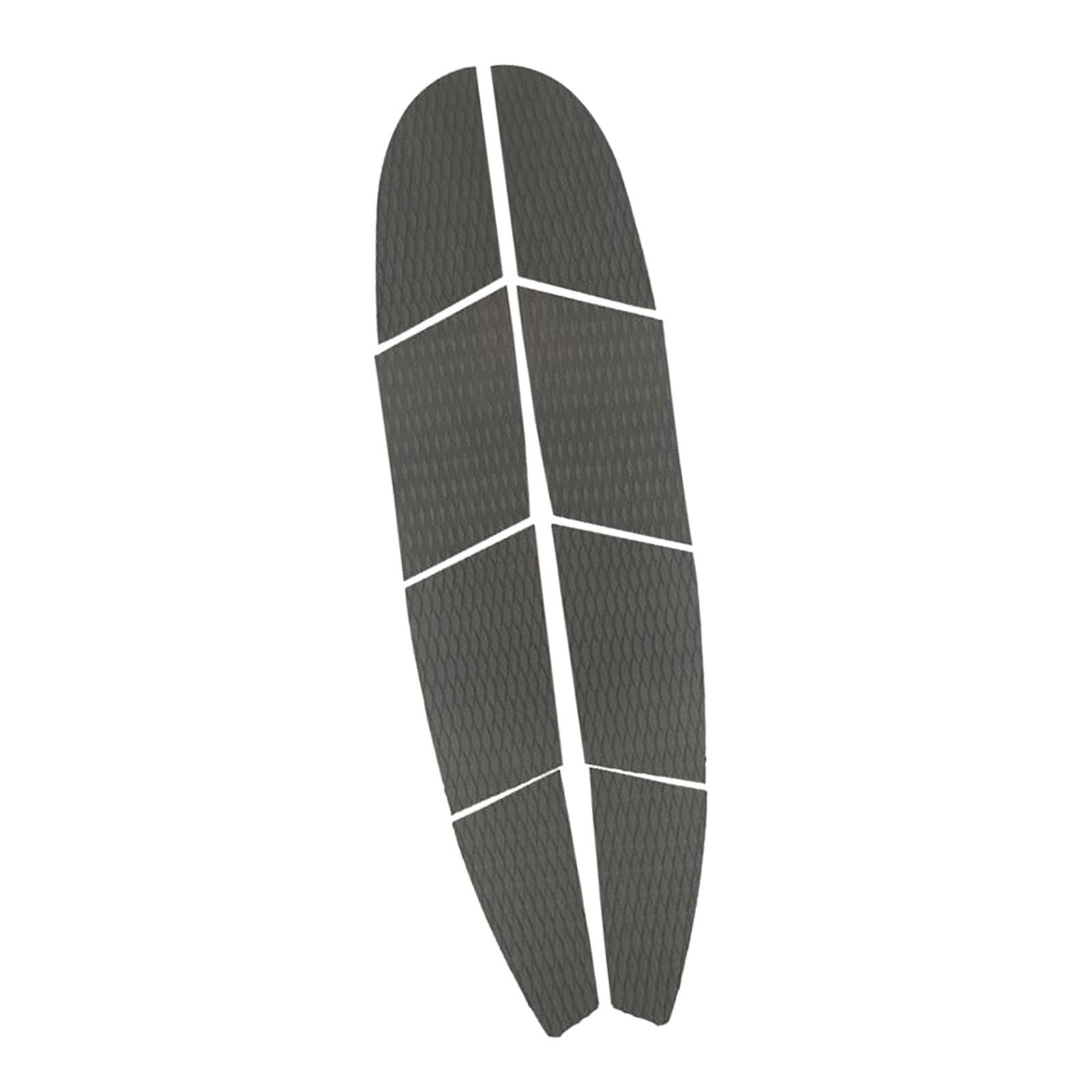 rockible 8Pcs Surfboard Traction Pad Surf Traction Pads Surfing Padding Deck Tail Pads Deck Grip Mats for Paddleboard, Gray