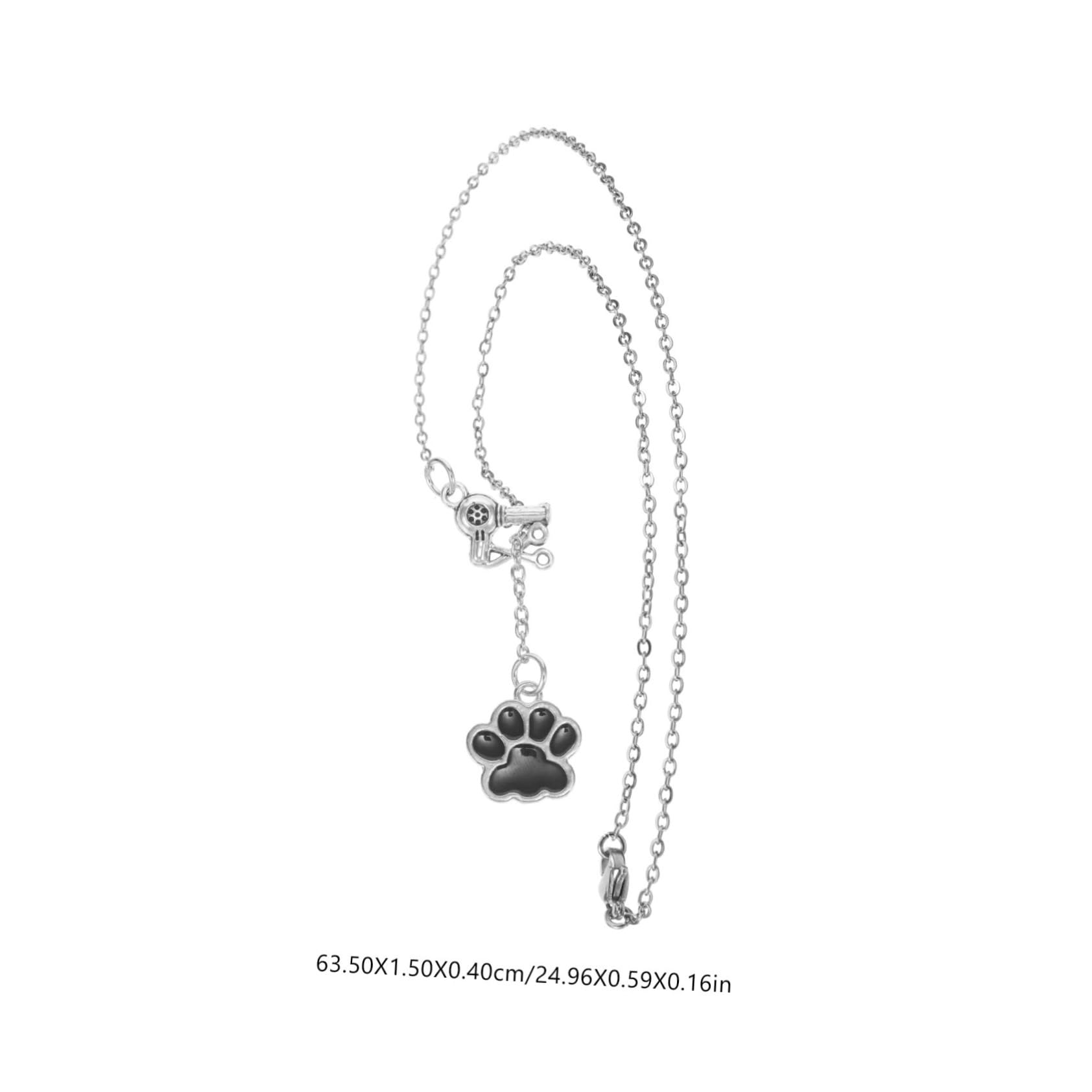 HAPINARY Dog Charm Necklace Cartoon Decor Alloy Necklace Prop Versatile Comfortable for Your Pet