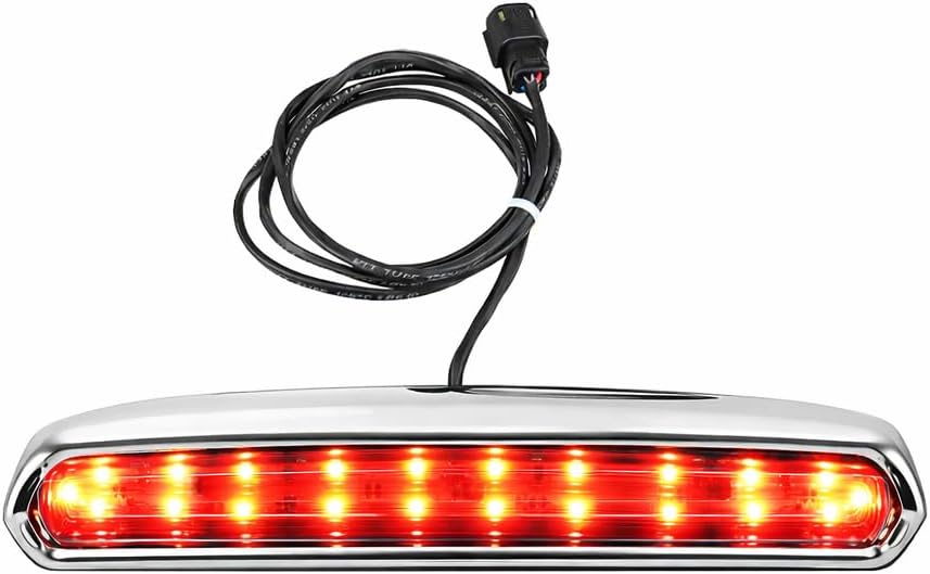 Eagle Lights High Mount LED Turn Signal, Running & Brake Light Kit for 2014–2024 Harley-Davidson® Touring – Tour Pak® Lid Mount (Red Lens, Chrome Housing)