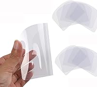 Vista 3 de 10PCS Transparent Cake Cream Scraper Icing Smoother Flexible Plastic Cake Scraper Smoother for Bakery Pastry Cake Decoration Kitchen DIY Baking Tool