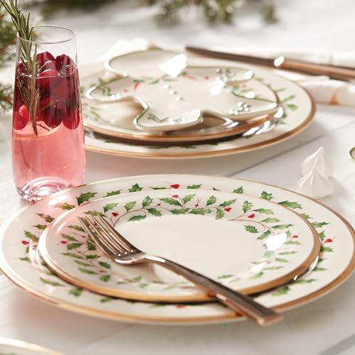 Image of Lenox 146590600 Holiday 5-Piece Place Setting, Christmas Drinkware Set, Hosting