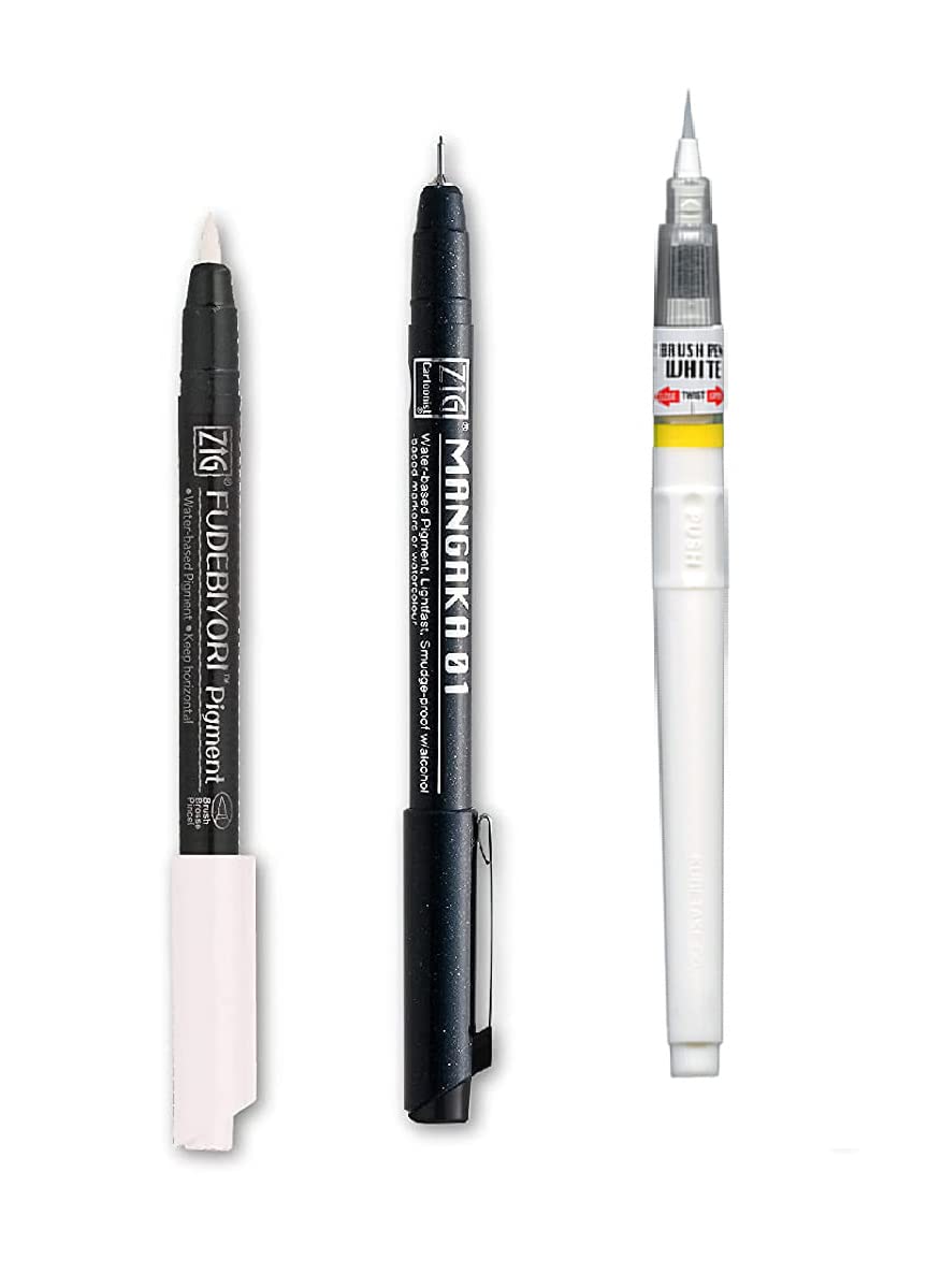 「1S  ブロッター」CBD,CBP,1CP,1D,1S,MDS,CHAKRA, Zig KURETAKE Special Set,Illustration Basic Set, 1 Black Markers