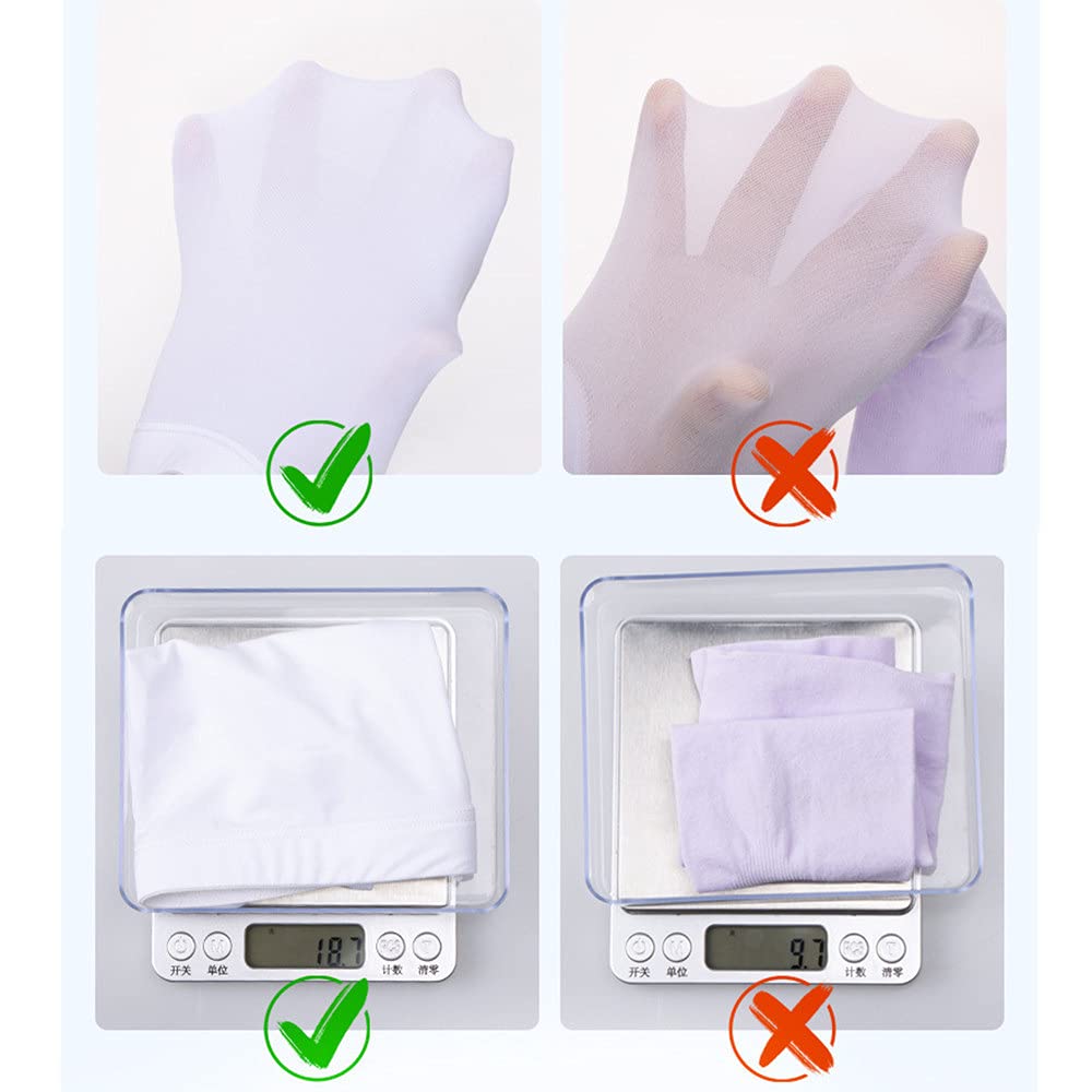 LJJ 3 Paia Manicotti Braccio UV per Donna Uomo, per Braccio Giovanile Ciclismo Golf Baseball Pallacanestro Sport Copertura,White-L