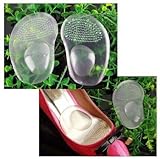 Highly Comfortable Great Quality Pair of Non Slip Clear Silicone Shoes Inserts / Pads / Insoles By VAGA®