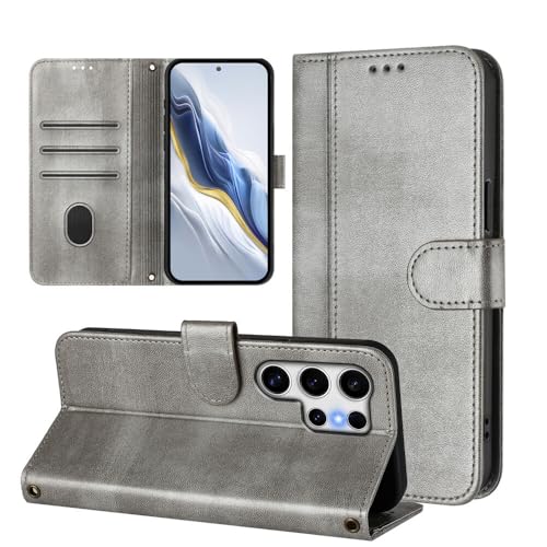 Étui Samsung Galaxy S20 gris portefeuille cuir clapet aimanté amovible