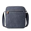 Troop London TRP0218 Classic Canvas Across Body Bag Brown #2