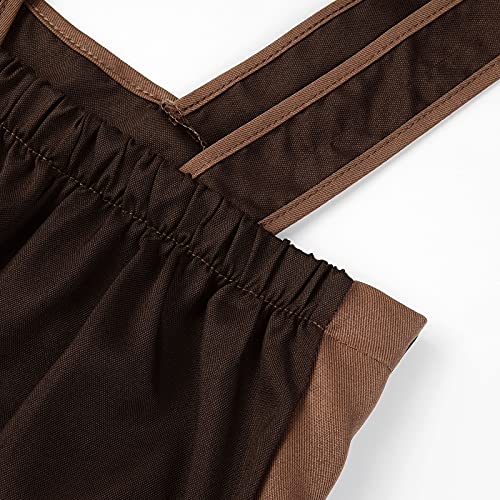 Jerrisapparel Boys Oktoberfest Costume Halloween Cosplay Lederhosen Beer Festival Suit (Brown, 7-8 Years) #TOP7