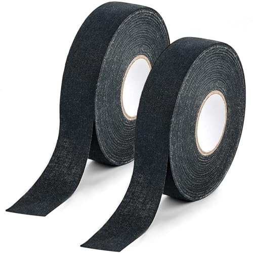 MHYMX Hockey Tape 2 Rolls Hockey Stick 25m X 25mm Anti Slip Grip Tape for Handles Self-Adhesive Sports Tape Breathable Wear Resistant Cloth Stick Tape for Ice Hockey Tennis Golf