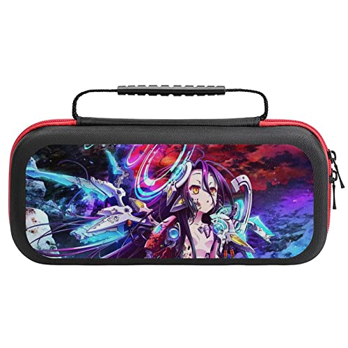 Switch ケース ノーゲーム・ノーライフ ゼロ 薄型 スイッチ ケース 可愛い スイッチ専用ケース 大容量 Switchカバー Switch専用キャリーケース 持ち手付き スイッチポーチ 衝撃吸収 収納バッグ スイッチカバー Joy-Con 収納ケース