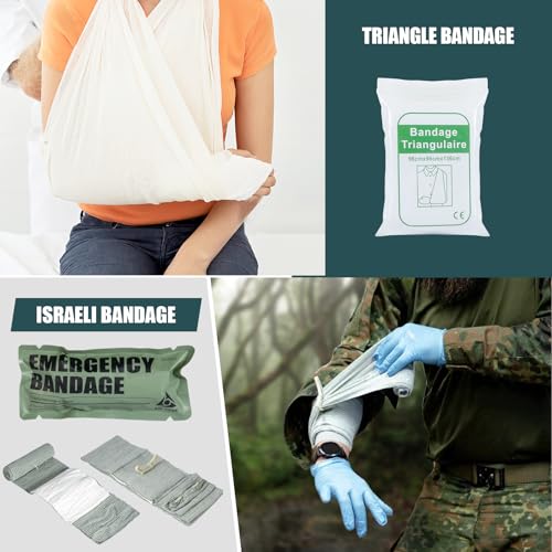 Image of Ifak Refill Kit | Tactical Trauma Refill Kit | First Aid | Vented Chest Seal | Israeli Bandage |Compressed Gauze | NPA Nasopharyngeal Airway |