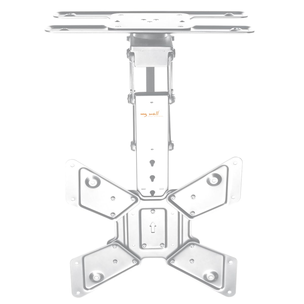 Mywall HL46MWL - Supporto da soffitto motorizzato e pieghevole per schermi piatti con controllo Smart Home per 23-65 pollici, carico fino a 30 kg con rotazione di 180°