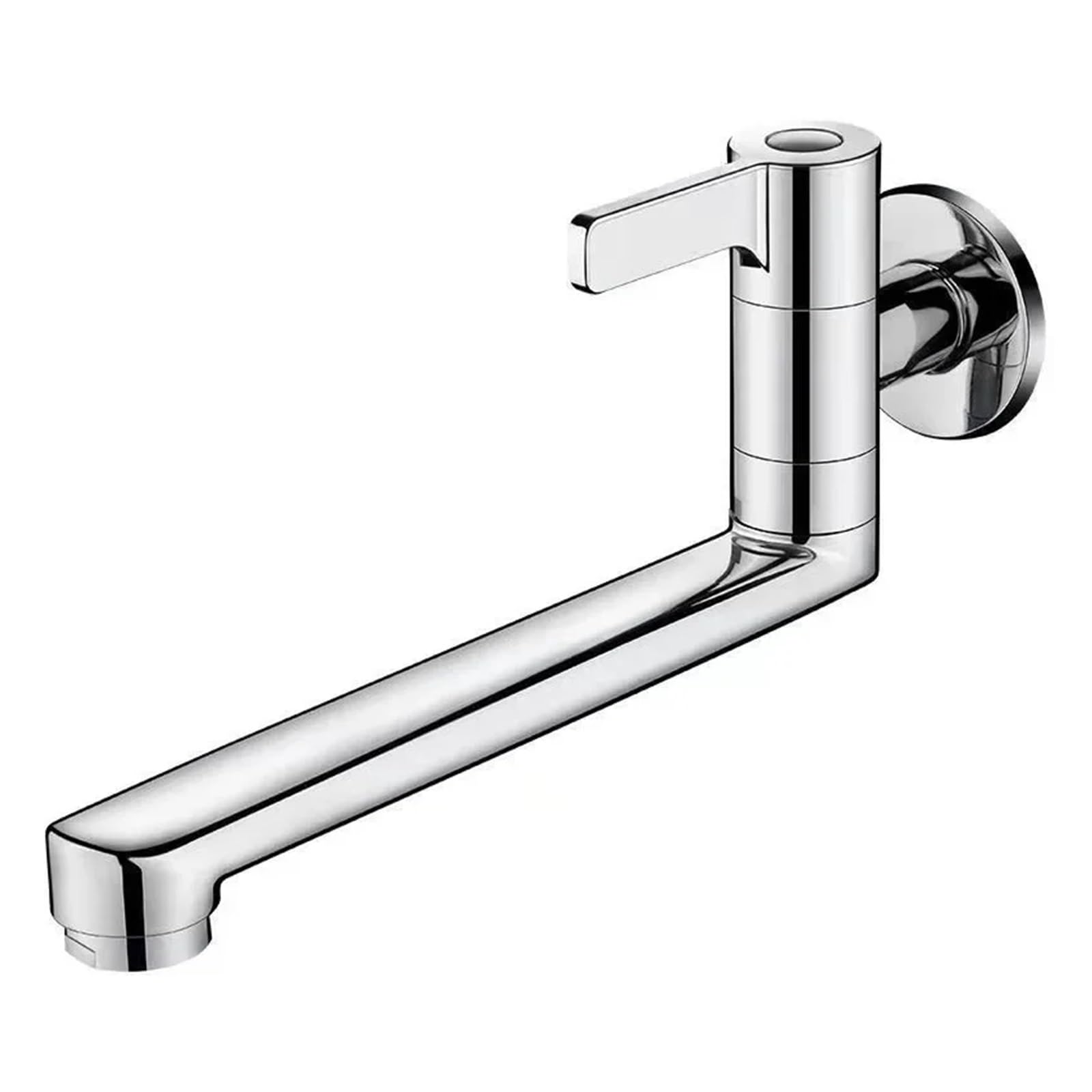 Grifo extendido de cobre con brazo plegable y giratorio de 30cm para balcón