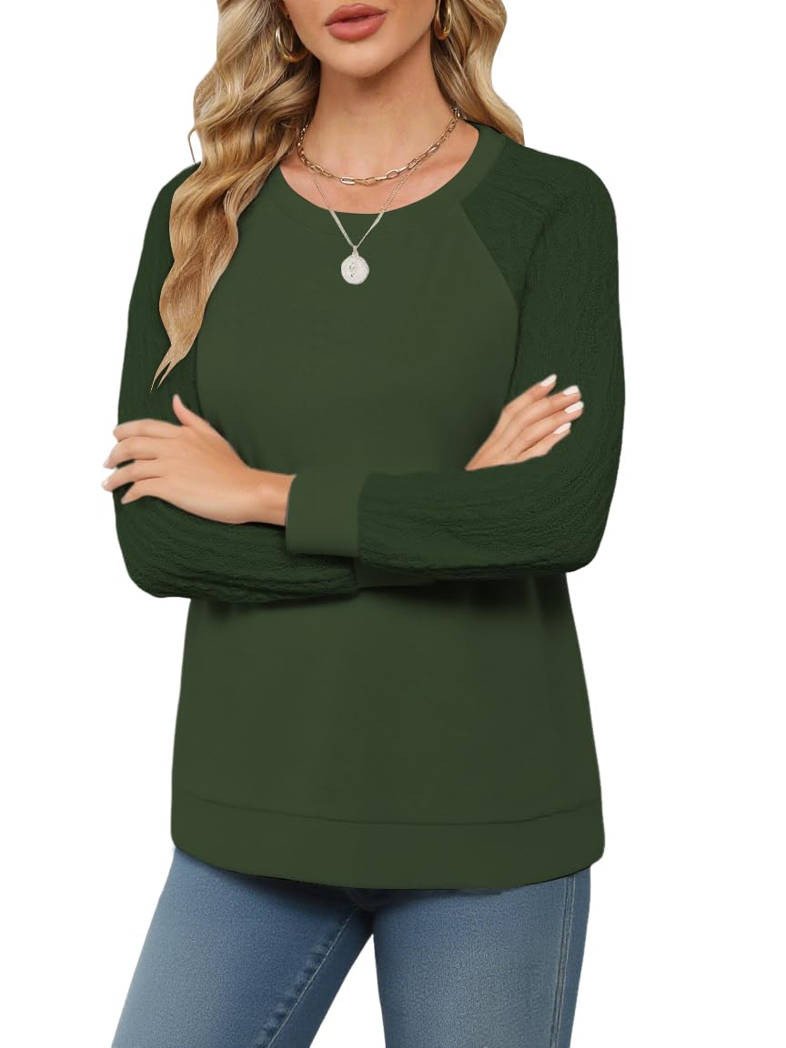 Cuptacc Pull Femme Chic Et Elegant Sweat Haut Thermique Femme Manches Longues Col Rond Automne Hiver