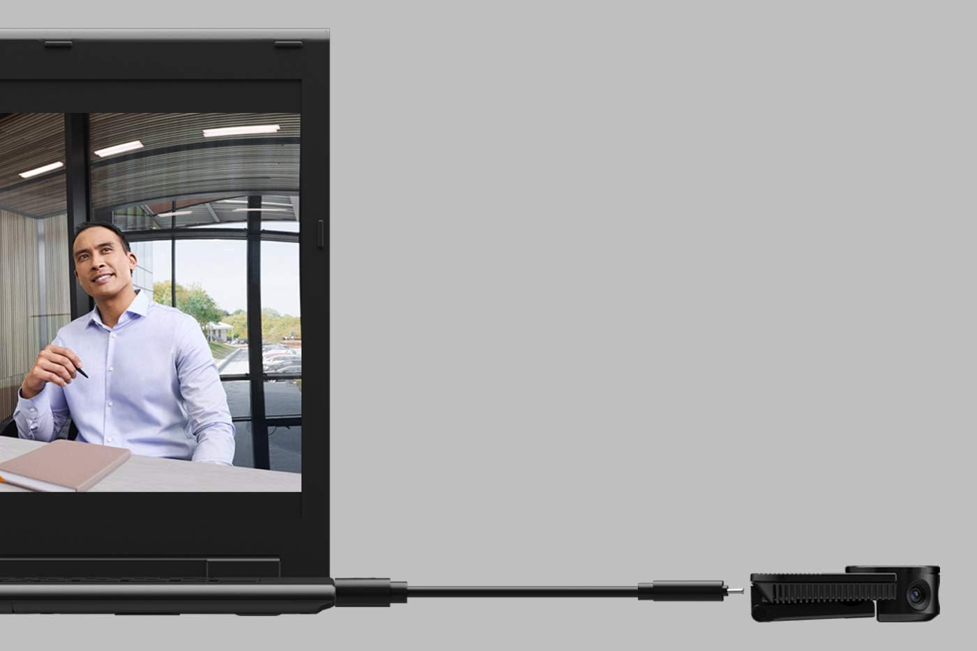 Jabra PanaCast - Cámara 4K con soporte de mesa, 3 x 13 MP, vista panorámica de 180°-4K, certificado MS Teams, funciona con Zoom, Google Meet, portátil (renovada)