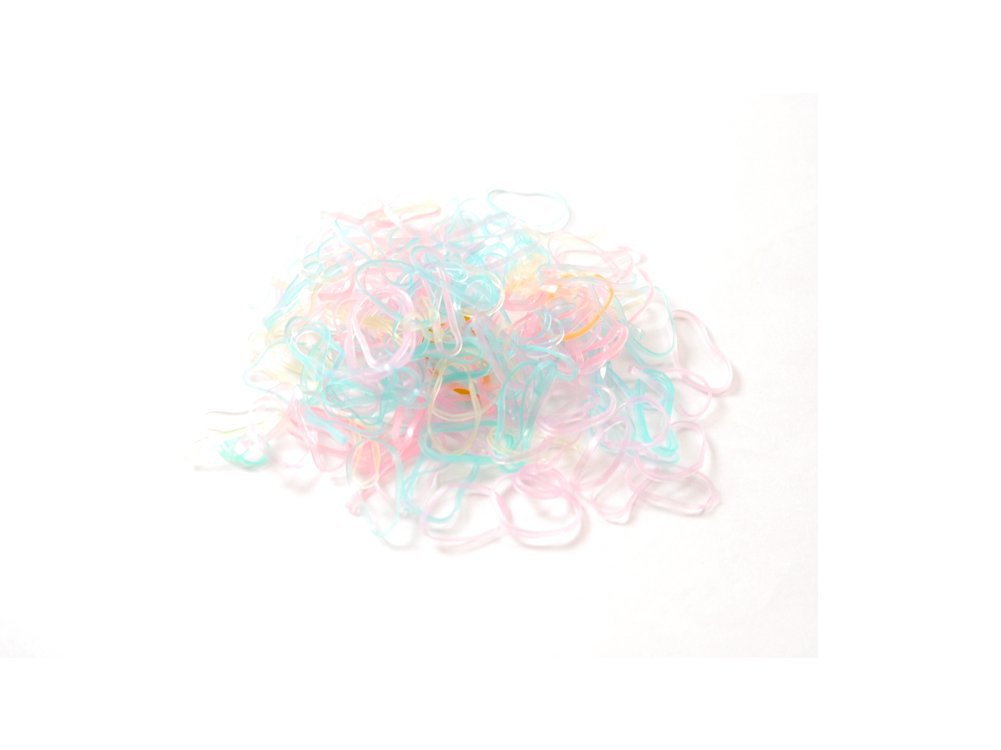Pack of 250 Small Mini Hair Elastics Polyurethane Braiding Bands for Dreads Cornrows Braiding (Pastels)