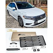 Extreme Online Store Replacement for 2019-Present Volkswagen Jetta Models | EOS Plate Version 2 Front Bumper Tow Hook License Relocator Mount Bracket Tow-494-V2 Full Size