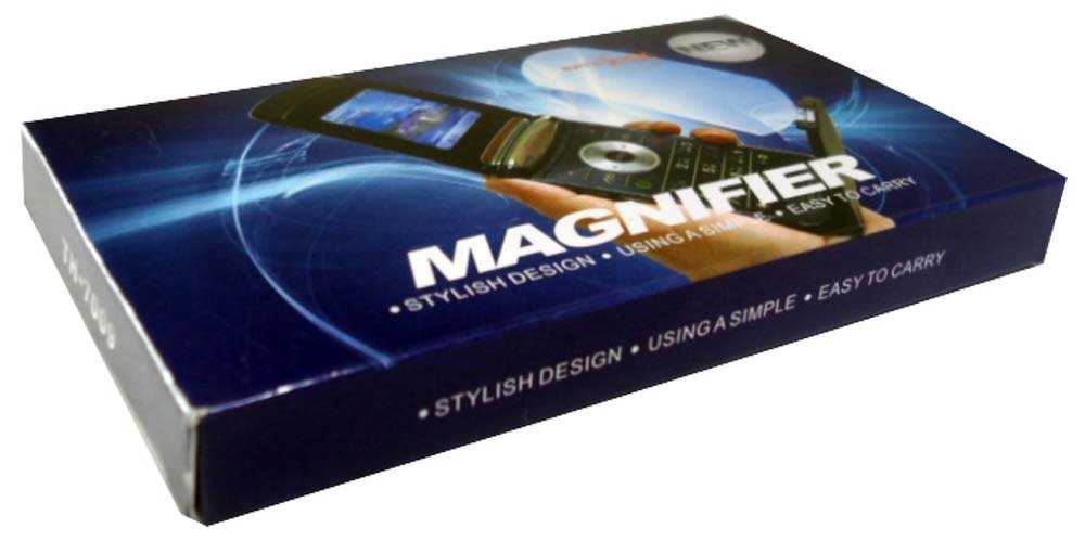 MAXIMIZE Tri-Fold Phone Magnifier | 2.5X Acrylic Lens | Compact & Scratch-Protective | Ideal for Reading Small Print