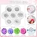 HNGWLYN Flower Silicone Molds 7 Cavity Flower Candle Molds Rose Peony Fondant Mold for Jelly Chocolate Mousse Cake Decorating 3D Candle Soap Floral Epoxy Resin Casting Clay Mould