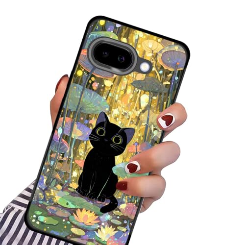 Coque Pixel 10a motif chat champignon silicone anti-choc et bords antidérapants - 4