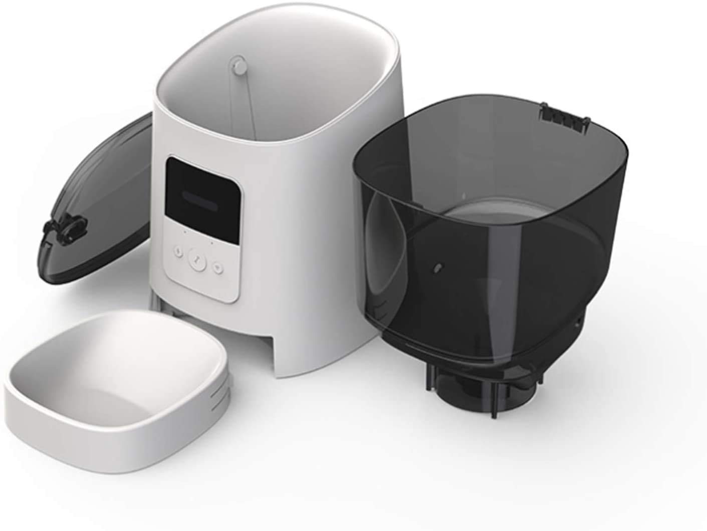 Alimentatore automatico per gatti automatico, Wi-Fi abilitato all'alimentatore per animali domestici intelligente per gatti e cani, con design senza zoccoli Distributore di cibo per cani auto co