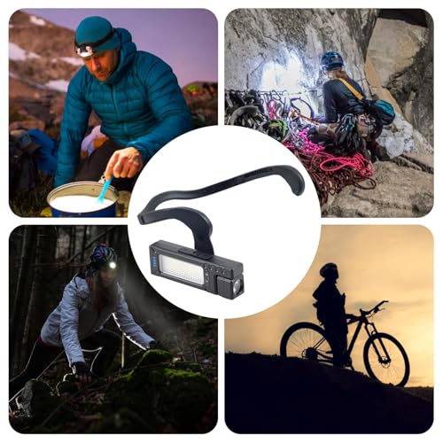 Lámpara frontal recargable con sensor para evitar caídas en montaña 4
