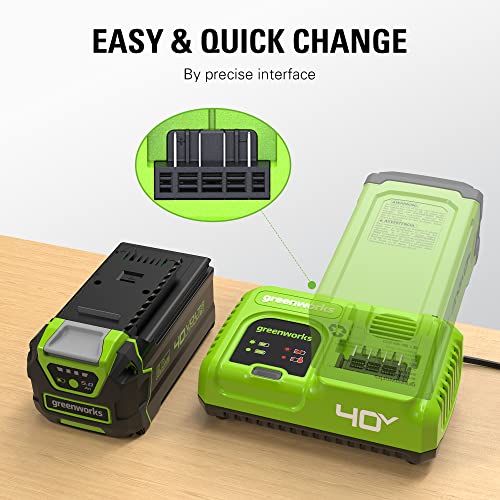 Image of Greenworks 40V 5A Rapid Charger,for All Greenworks 40V Battery