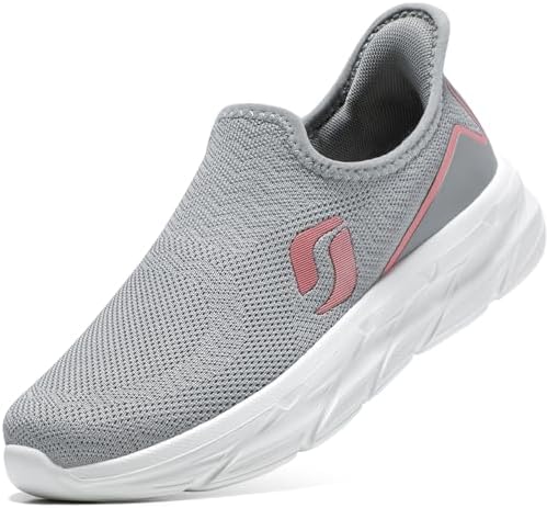 STQ Walking Shoes Womens Hands Free Comfortable Slip on Sneakers