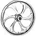 RC Components Recoil Chrome 21x3.5 Front Wheel (Dual Disc), Color: Chrome, Position: Front, Rim Size: 21 21350-9031-105C