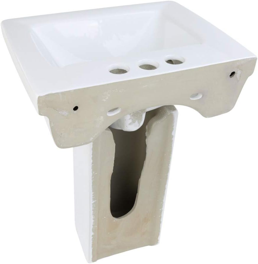 RENOVATORS Supply Manufacturing Children's Pedestal Sinks Porcelain in White (Set of 6) 40686