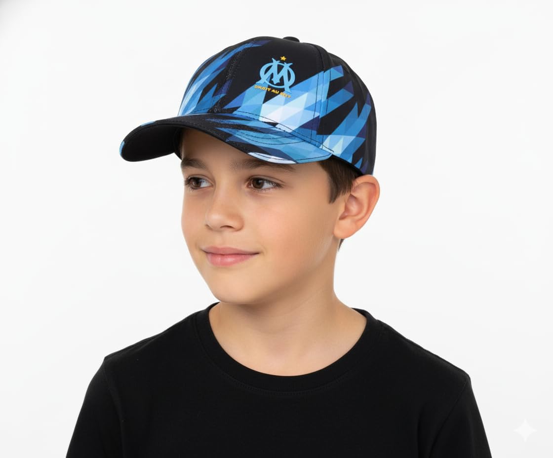 Casquette OLYMPIQUE DE MARSEILLE Om Enfant Collection Officielle Taille réglable