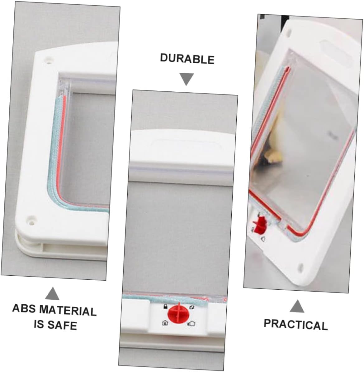 2pcs Controllable Cat Flap Doors Small Wall Entry PET Doors Switch Control for Indoor and Outdoor Use for Cats and Small Dogs