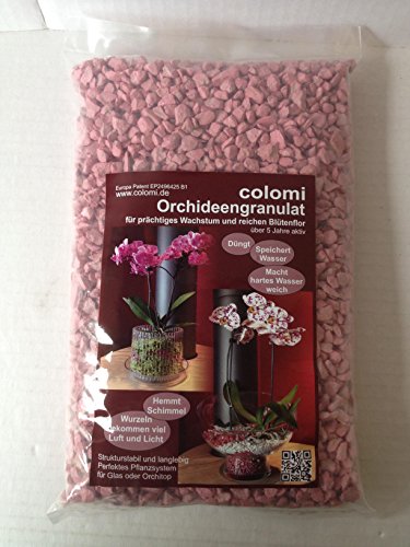 Orchid Granules 1 L Fine Korngröß Colomi Substrate 4 – 8 mm Pink