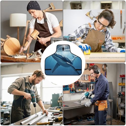 Delantal ajustable para hombres y mujeres RLDOBOFE miniatura 6
