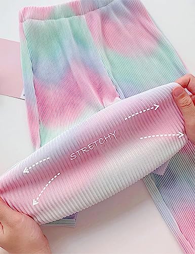 Image of Kiench Girls Wide Leg Palazzo Pants Pleated Silky Flowy Trousers Cute Print