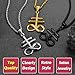 FaithHeart Stainless Steel Church of Satan Satanic Leviathan Cross Pendant Necklace for Women Men