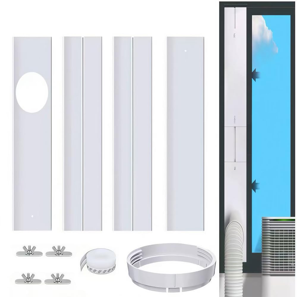 Joint de fenêtre en PVC pour climatisation mobile, 4 pièces, étanchéité, tuyau d'évacuation 150 mm