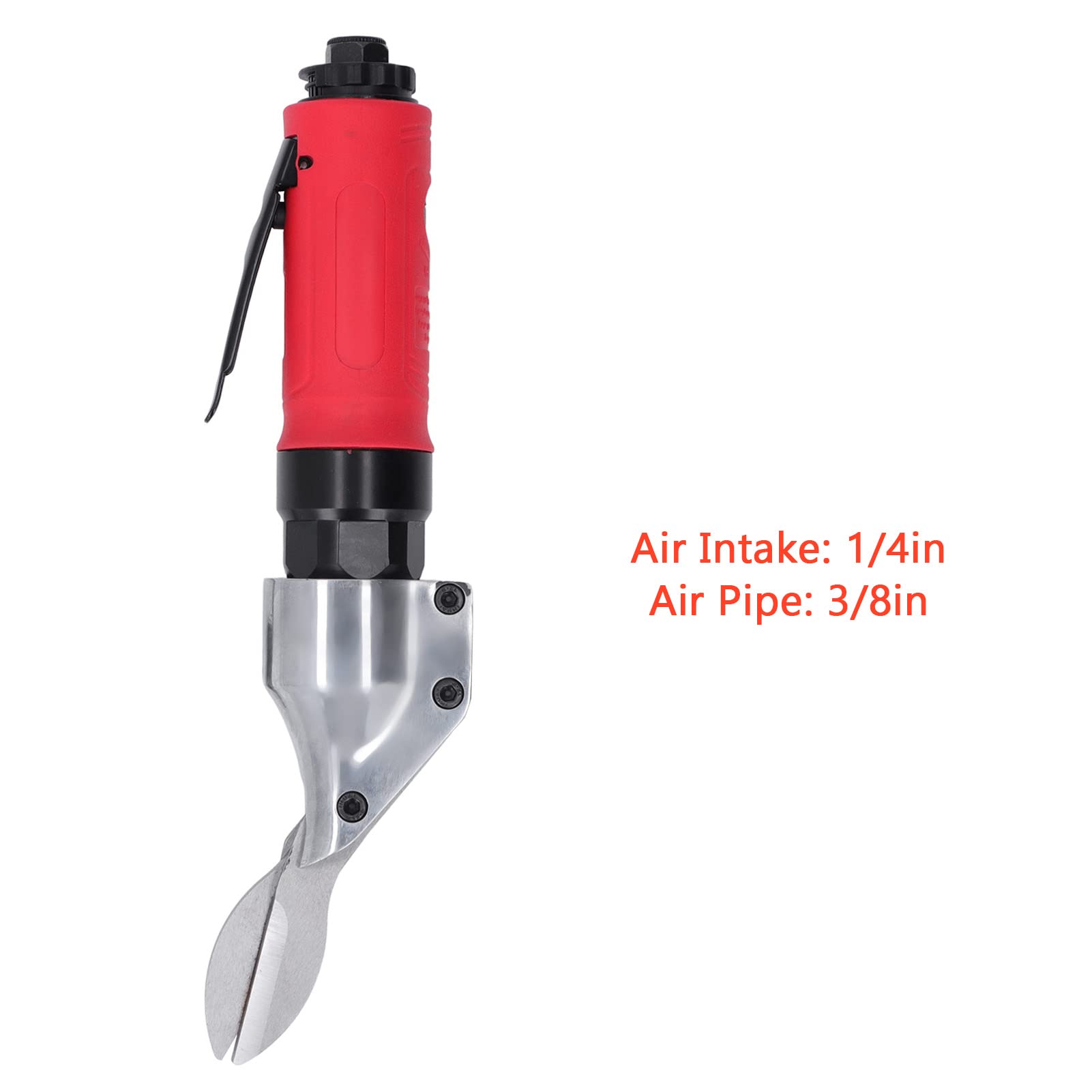 Tijera neumática LOCADENCE, Tijera neumática de 2500 rpm, Cizalla industrial de aire de alta eficiencia, Herramienta de corte neumática recta, Tijera cortadora de metal para hierro