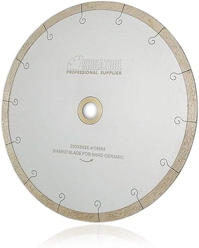 Miniatura 8 de SHDIATOOL Hojas de sierra de azulejos húmedos de 10 pulgadas para cortar mármol de porcelana de cerámica, paquete de 2