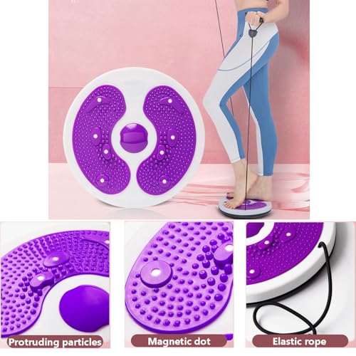 Twist Waist Disc Board met trekkoord, multifunctionele fitness-draaischijf, waist wriggling plate, fitnessapparaten, aerobic-oefeningen, fitnessaccessoires, weerstandsbanden, massage-voetzool - Afbeelding 5