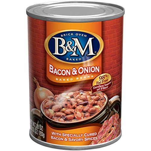 B & M Baked Beans, Bacon & Onion, 28 Ounce