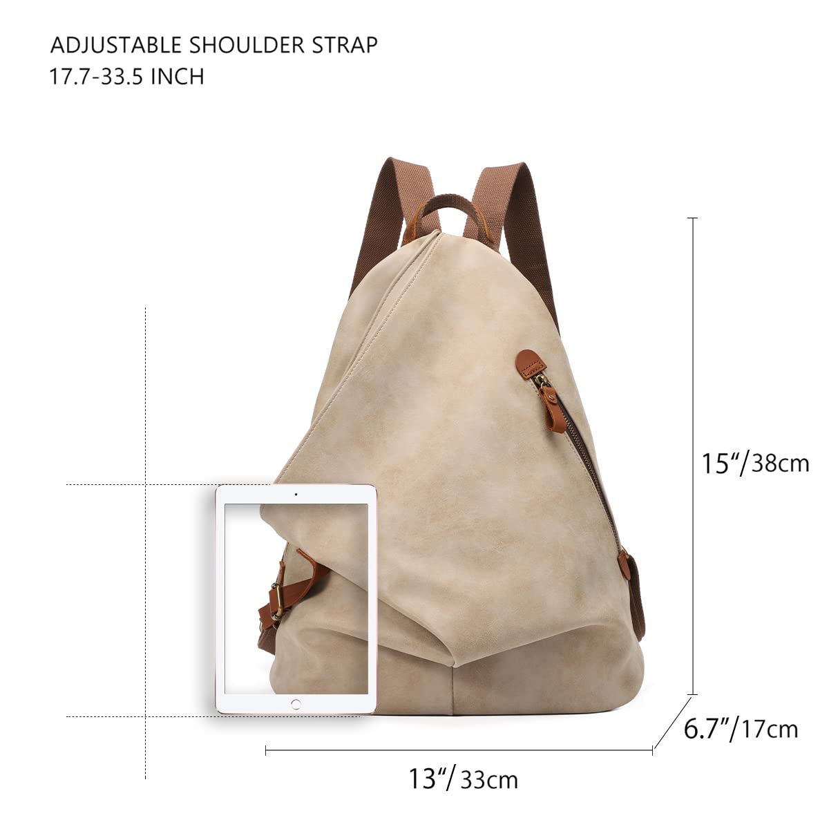Zaino vintage in tela - Zaino da viaggio grande casual Zaino da viaggio all'aperto Zaini da trekking Borsa a tracolla per uomo Donna