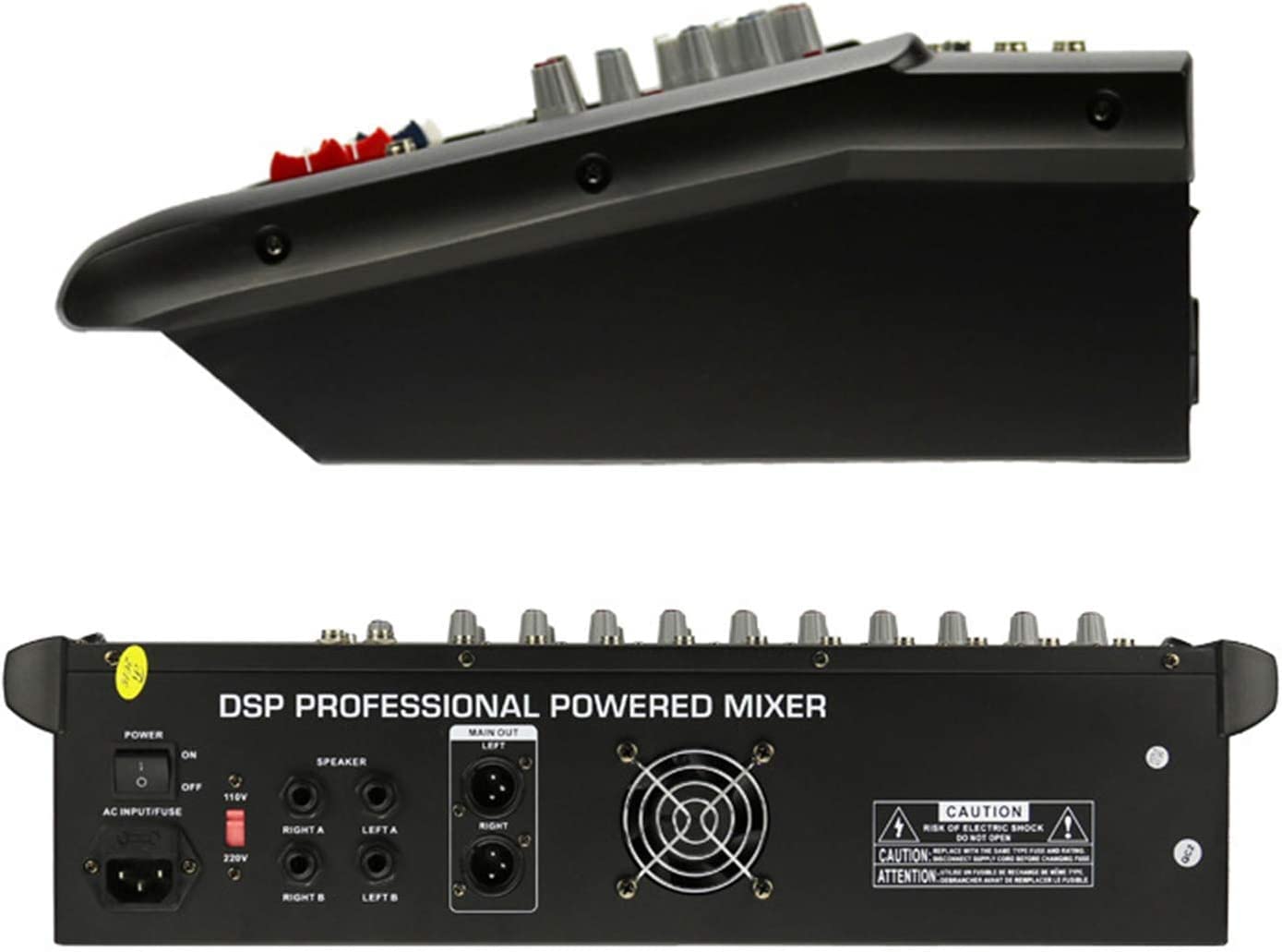 Kontrolery mikserów DJ Profesjonalny mikser audio Konsola płyty dźwiękowej 10-kanałowy kontroler DJ Mikser dźwięku Interfejs USB do nagrywania Bluetooth do transmisji na żywo
