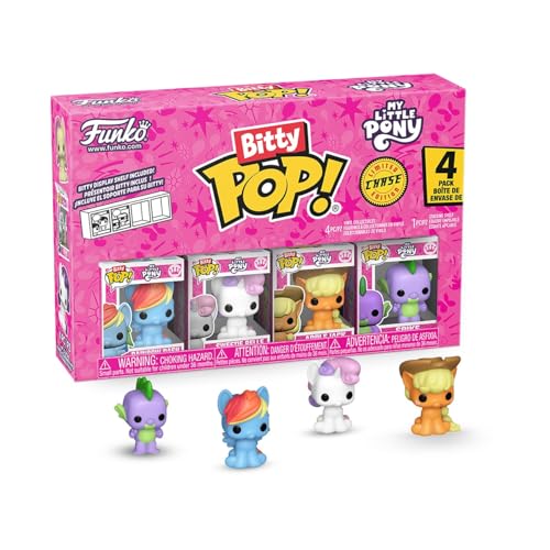 Funko Bitty Pack: My Little Pony - Rainbow DashE una Mini Figura Misteriosa a Sorpresa - 0.9 Inch (2.2 Cm) - My Little Pony TV - Applejack da Collezione - Ripiano Espositivo Impilabile Incluso