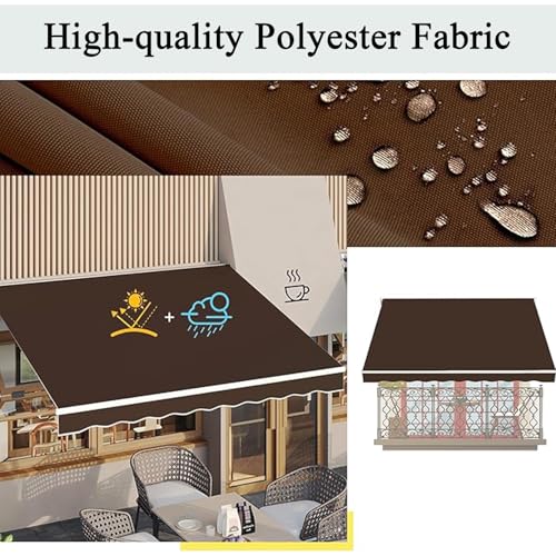 Auvent pare-soleil rétractable 6x3m avec protection de balcon - 5