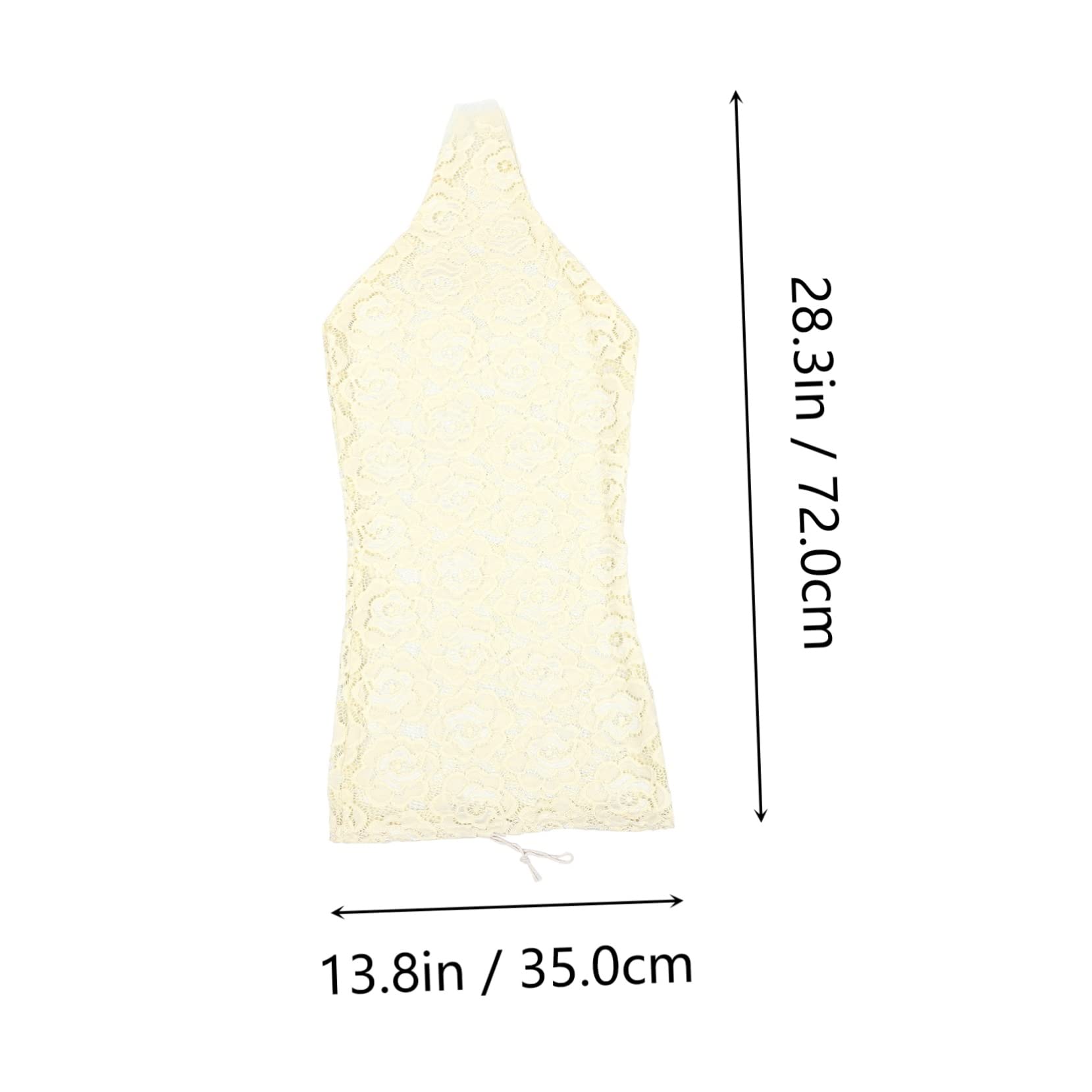 Cabilock Dummy Upper Body Mannequin Lace Cover Fabric Overlay for Female Mannequin for Jewelry Clothing Display Washable Reusable Prop for Photography Online Selling